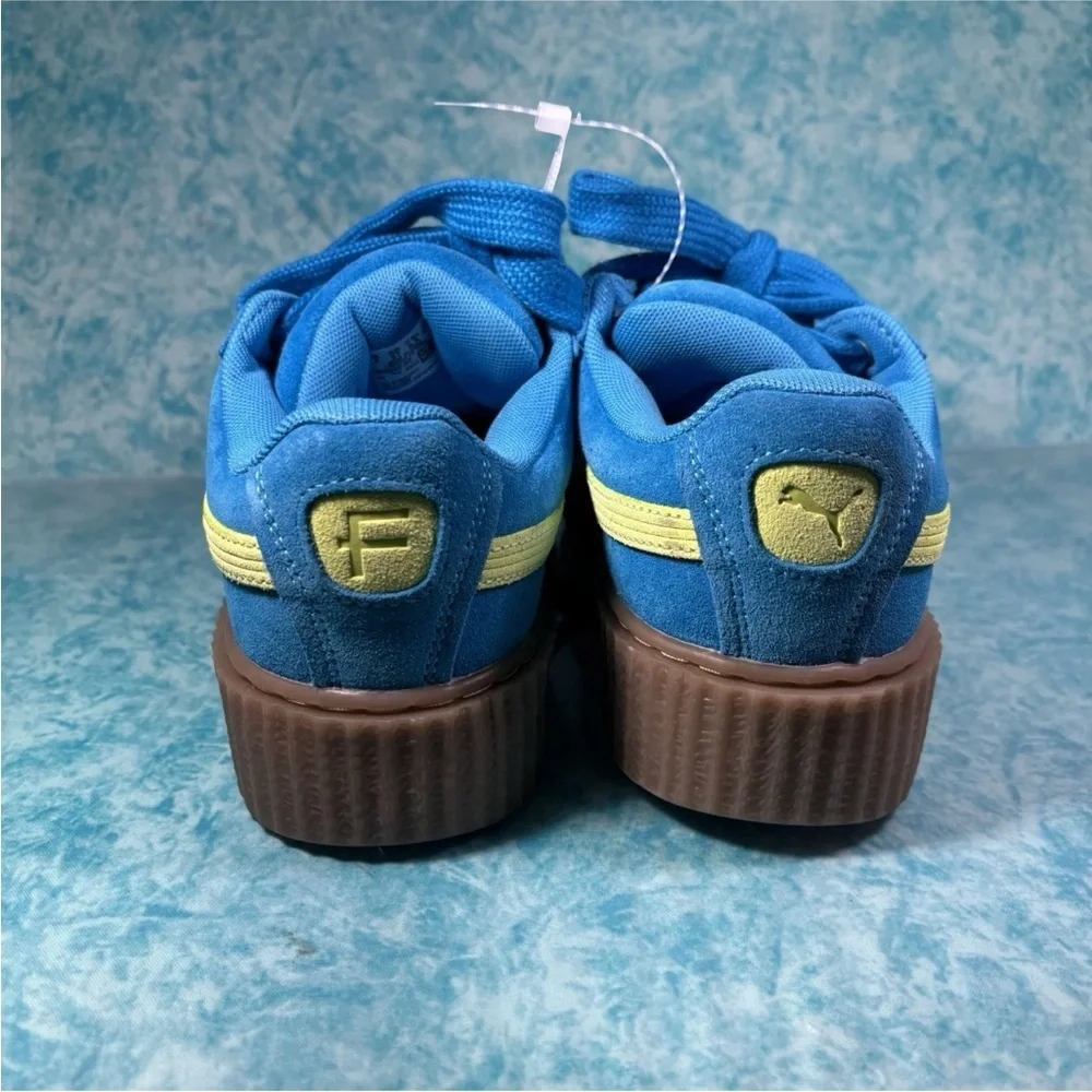 Puma Suede XL Fenty Women’s Blue Chunky Low Top Shoes Sneakers Size 6.5